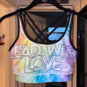 Peloton x With ‘Lead with Love’ Sports Bra Size Small